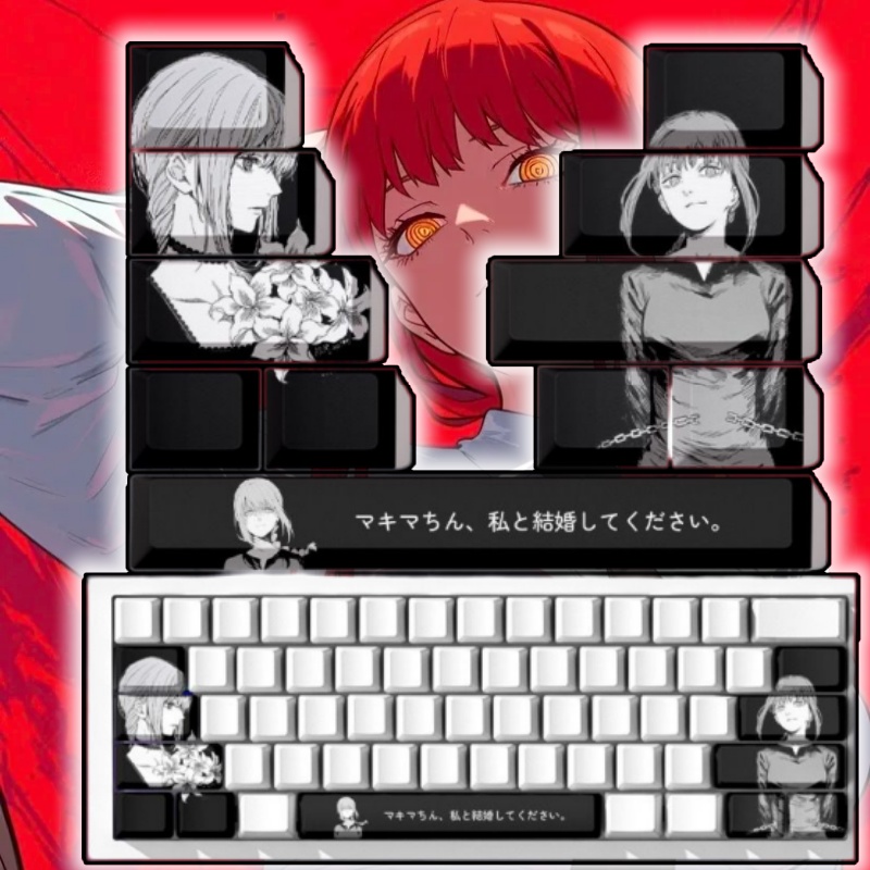 Gaming Accessories Aesthetic - Chainsaw Man Makima 테마 애니메이션 키캡