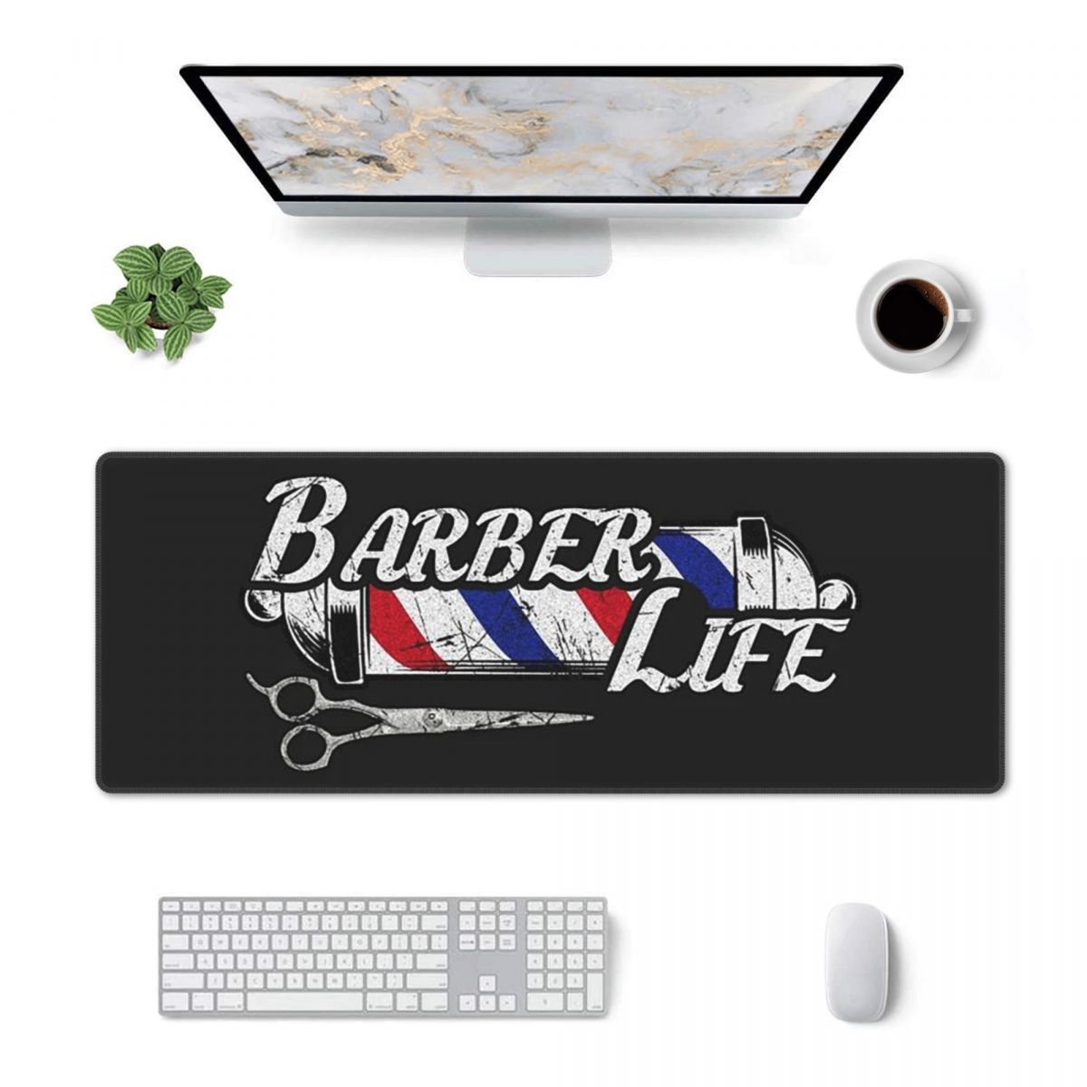 Gaming Accessories Shop - 대형 마우스 패드, 이발소 간판, 입구,
