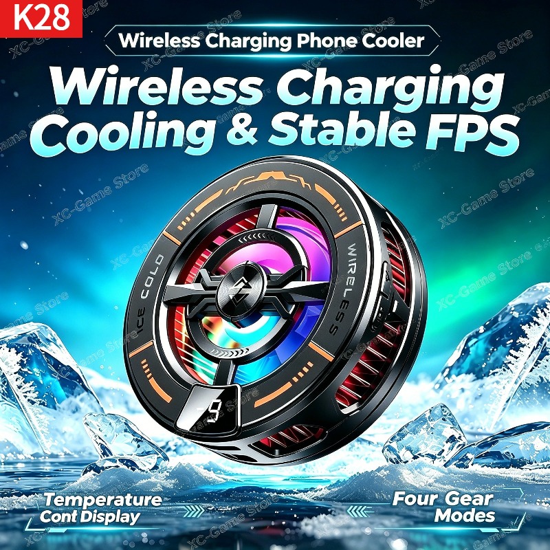 K28 자기 반도체 휴대폰 쿨러(무선 고속 충전기 포함 - Gaming Accessories For Room 리뷰 및 가격