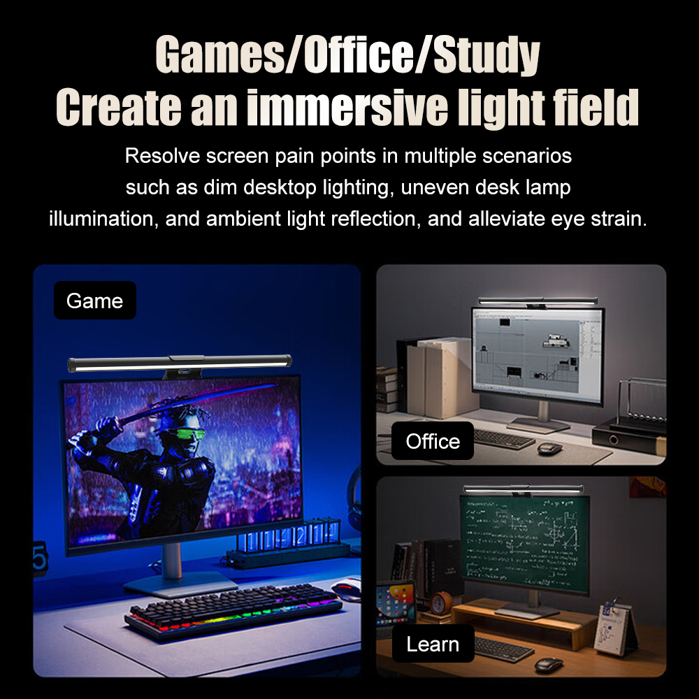 조명 바 모니터, 와이파이 설정, 화면 조명, RGB  - Accessories For Your Gaming Room 리뷰 및 가격