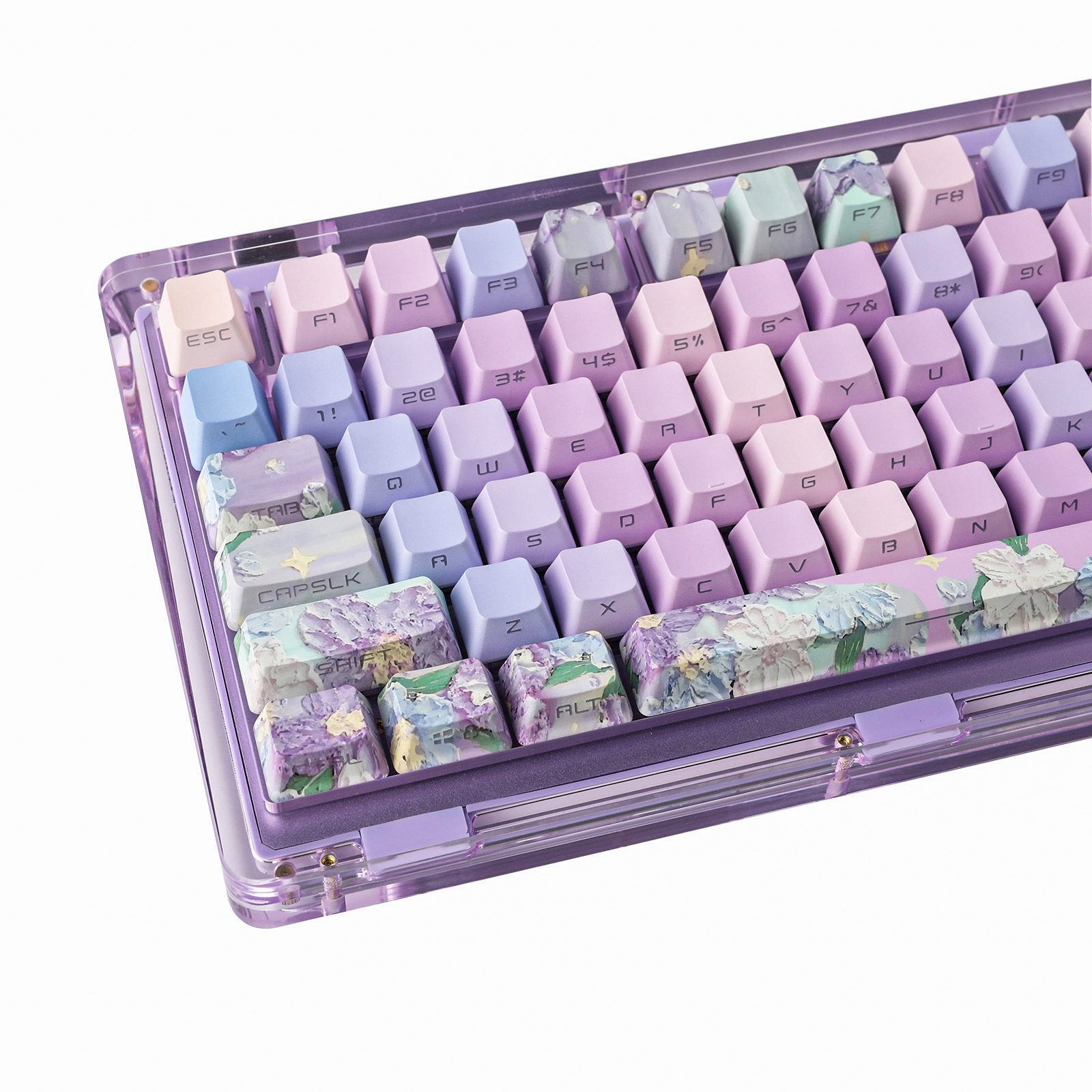 KiiBOOM 바이올렛 키캡 세트 133 키 OEM 프 - Gaming Accessories Aesthetic 리뷰 및 가격