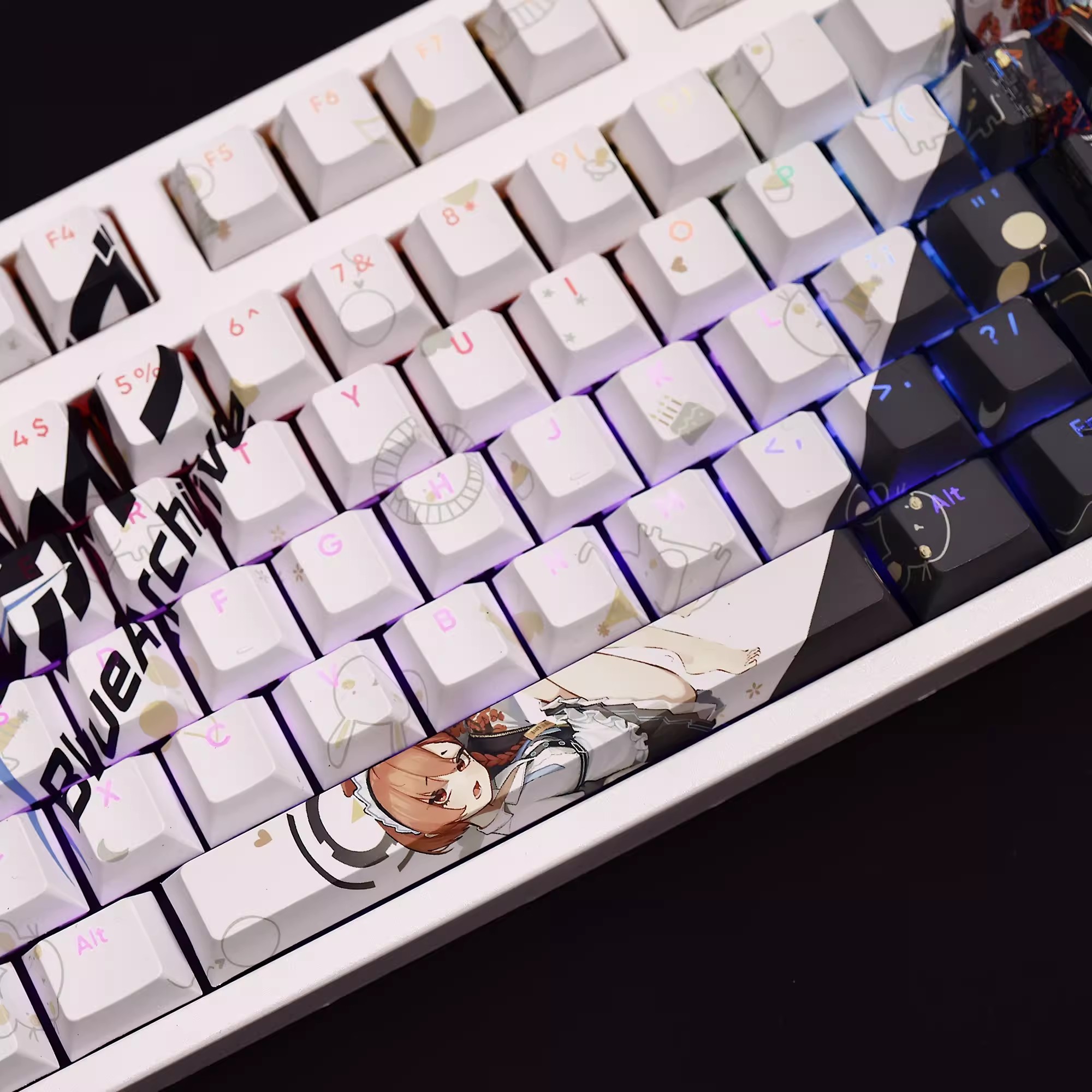 블루 아카이브 미카모 네루 키캡 PBT 백라이트 키캡, - Gaming Accessories Aesthetic 리뷰 및 가격