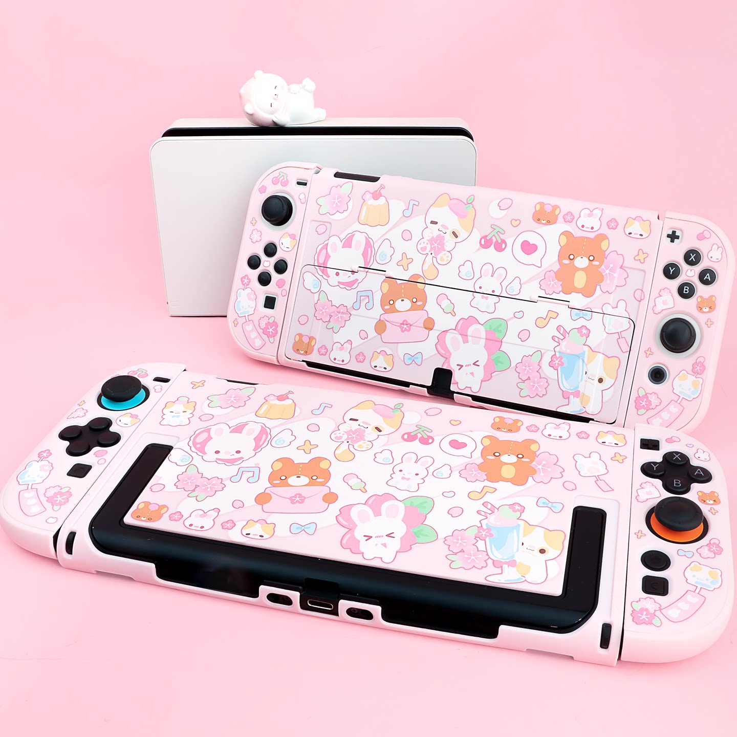 스위치 Ns Oled용 보호 케이스 오리지널 벚꽃 토끼 - Gaming Accessories In China 리뷰 및 가격