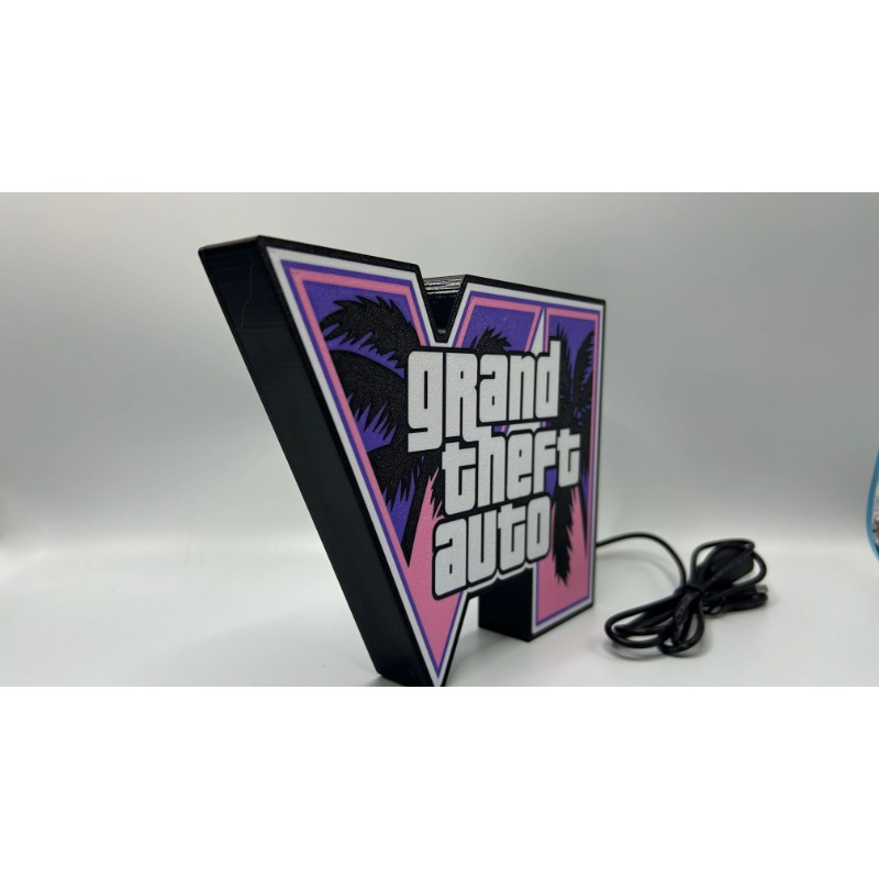 GTA 6 그랜드 테프트 오토 VI LED 라이트 박스 - Accessories For Your Gaming Room 리뷰 및 가격