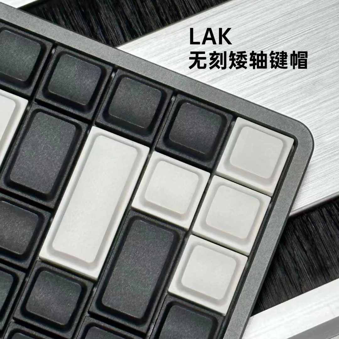 LAK 로우 프로파일 키캡 세트 커스텀 노 카빙 블랙  - Gaming Accessories Aesthetic 리뷰 및 가격