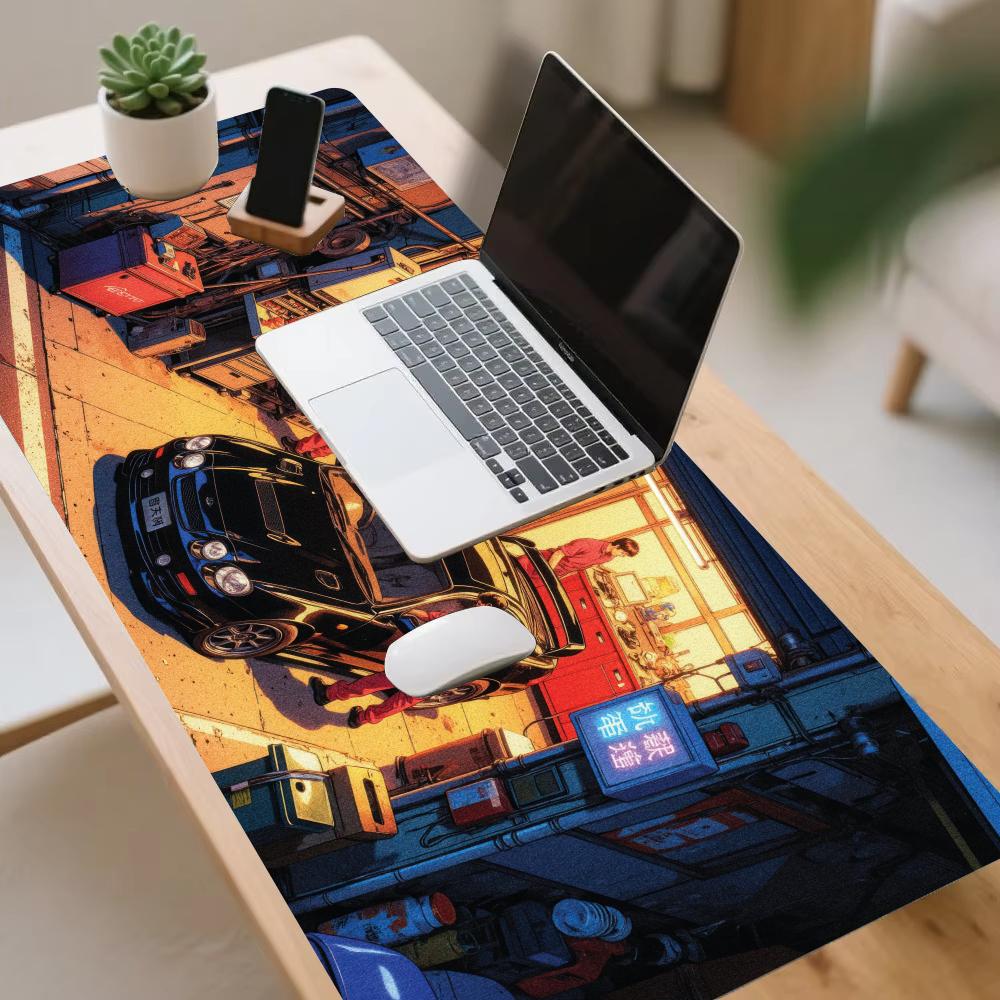 레트로 수리점 레이싱카 마우스패드 PC 게임용 마우스패 - Gaming Accessories Shop 리뷰 및 가격
